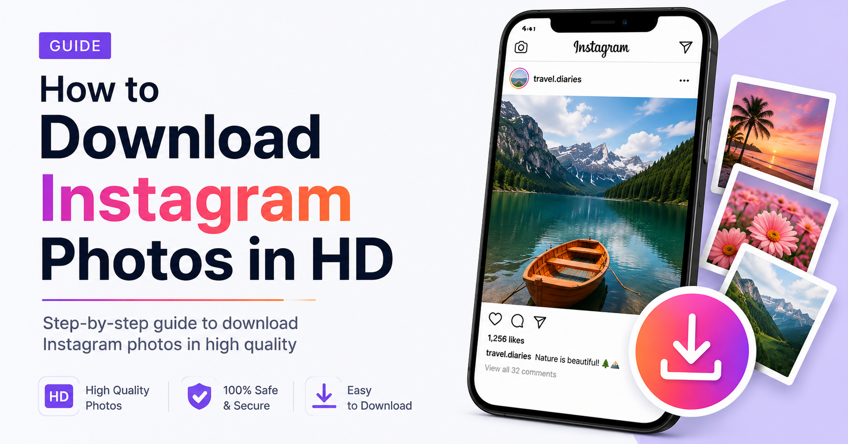 How to Download Instagram Photos in HD (Full Quality Guide 2026)