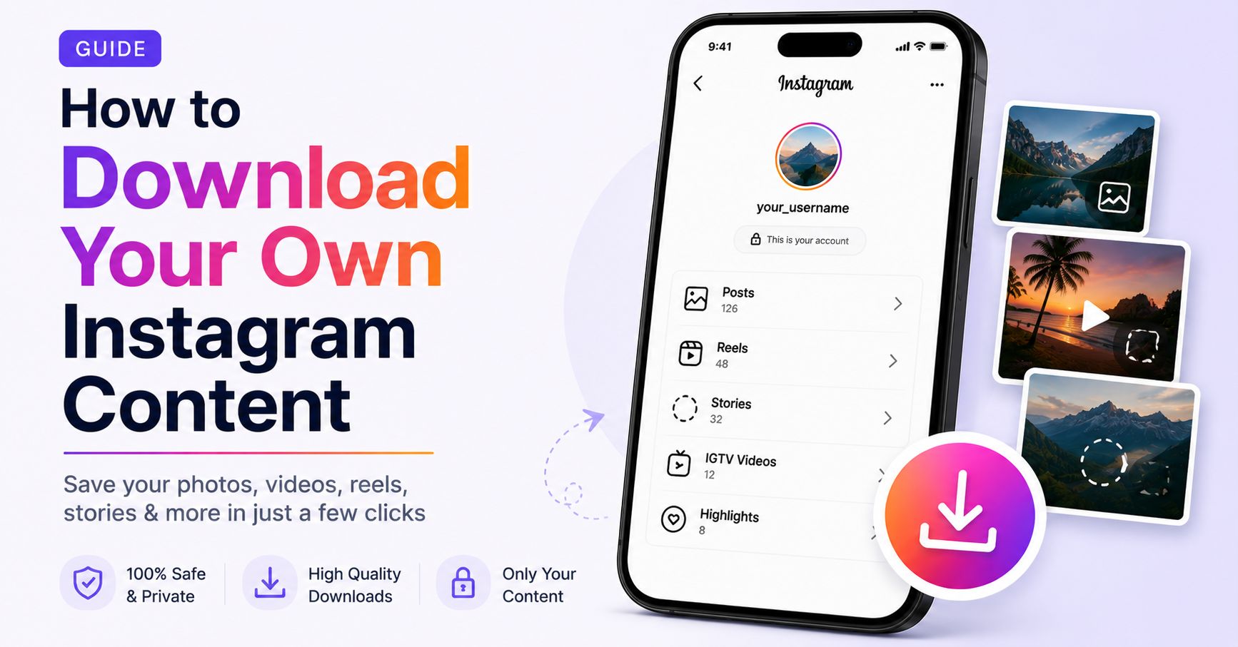 How to Download Your Own Instagram Content (Creator Backup Guide 2026)